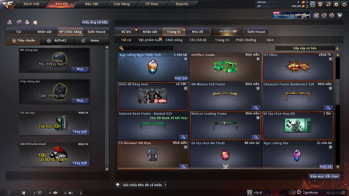 shop acc cf uy tin gia re